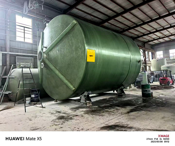 Fiberglass conical roof tank